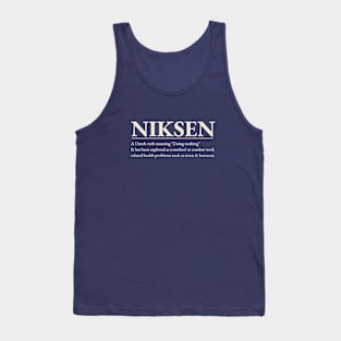 Niksen -The art of doing nothing - Simple cream text design Tank Top